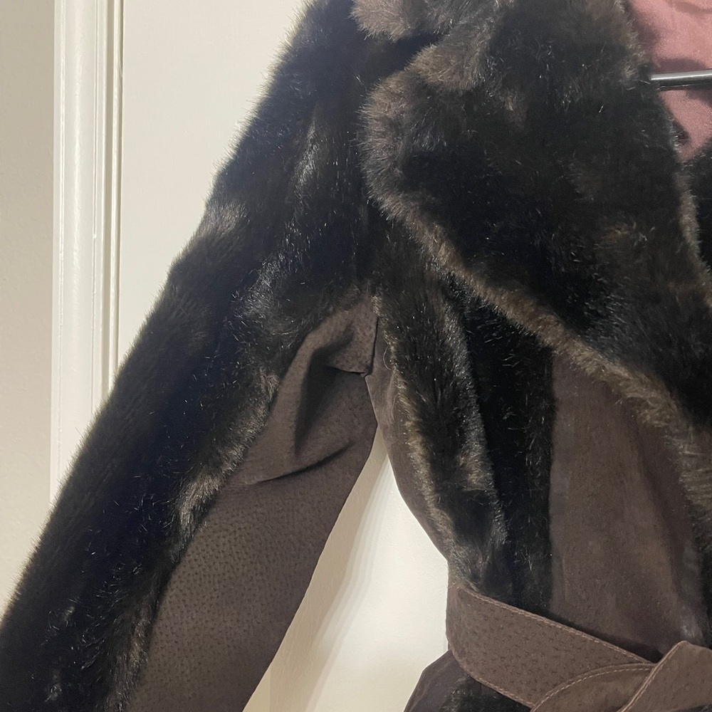 Tissavel of France Dark Brown Teddy Jacket - Picture 7 of 14